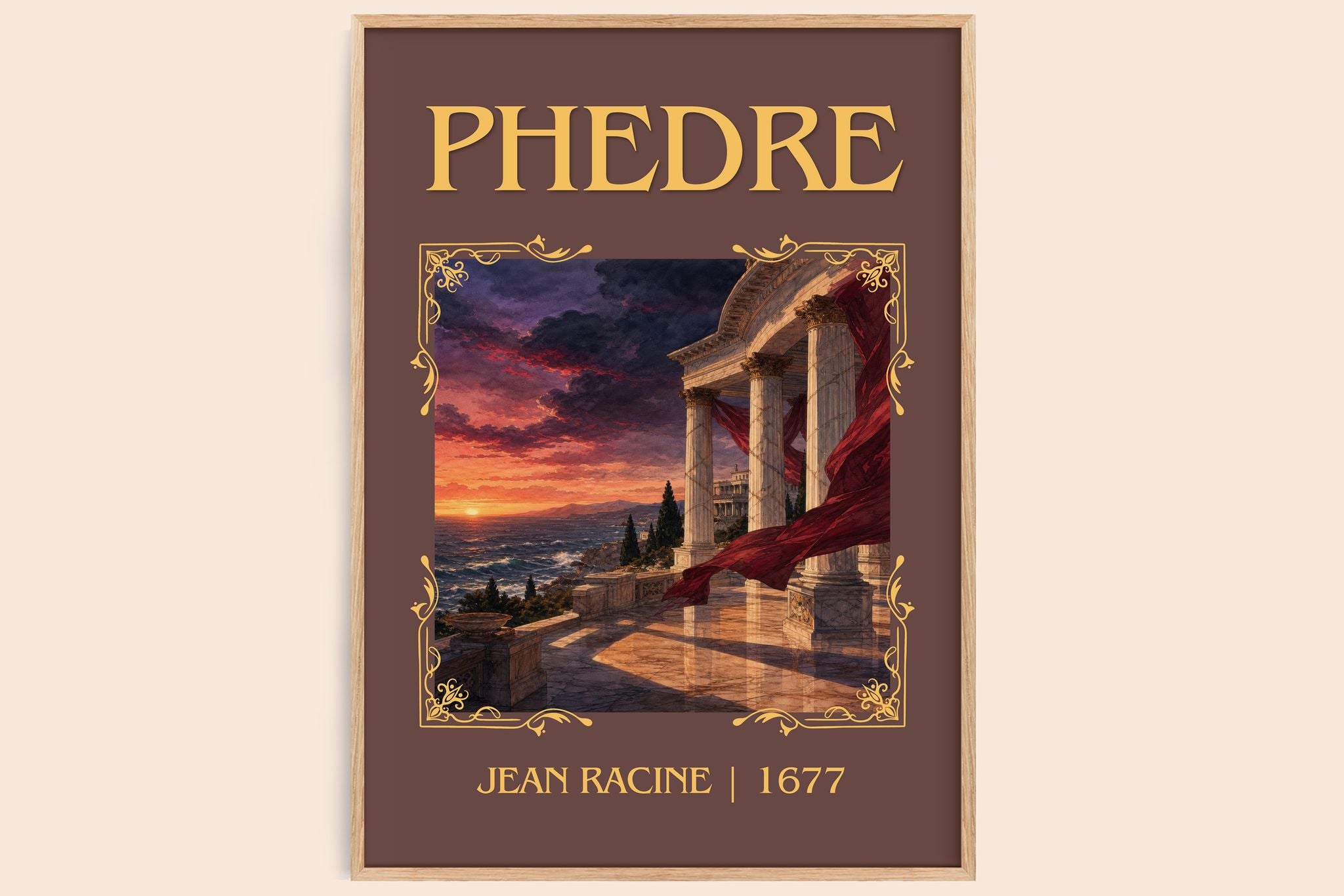 Phèdre Classic Book Art Print by Jean Racine