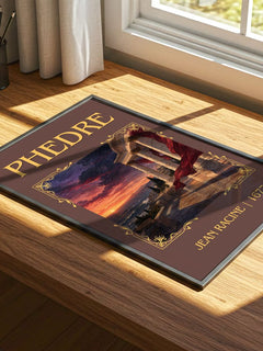 Phèdre Classic Book Art Print by Jean Racine – print on a sunlit desk