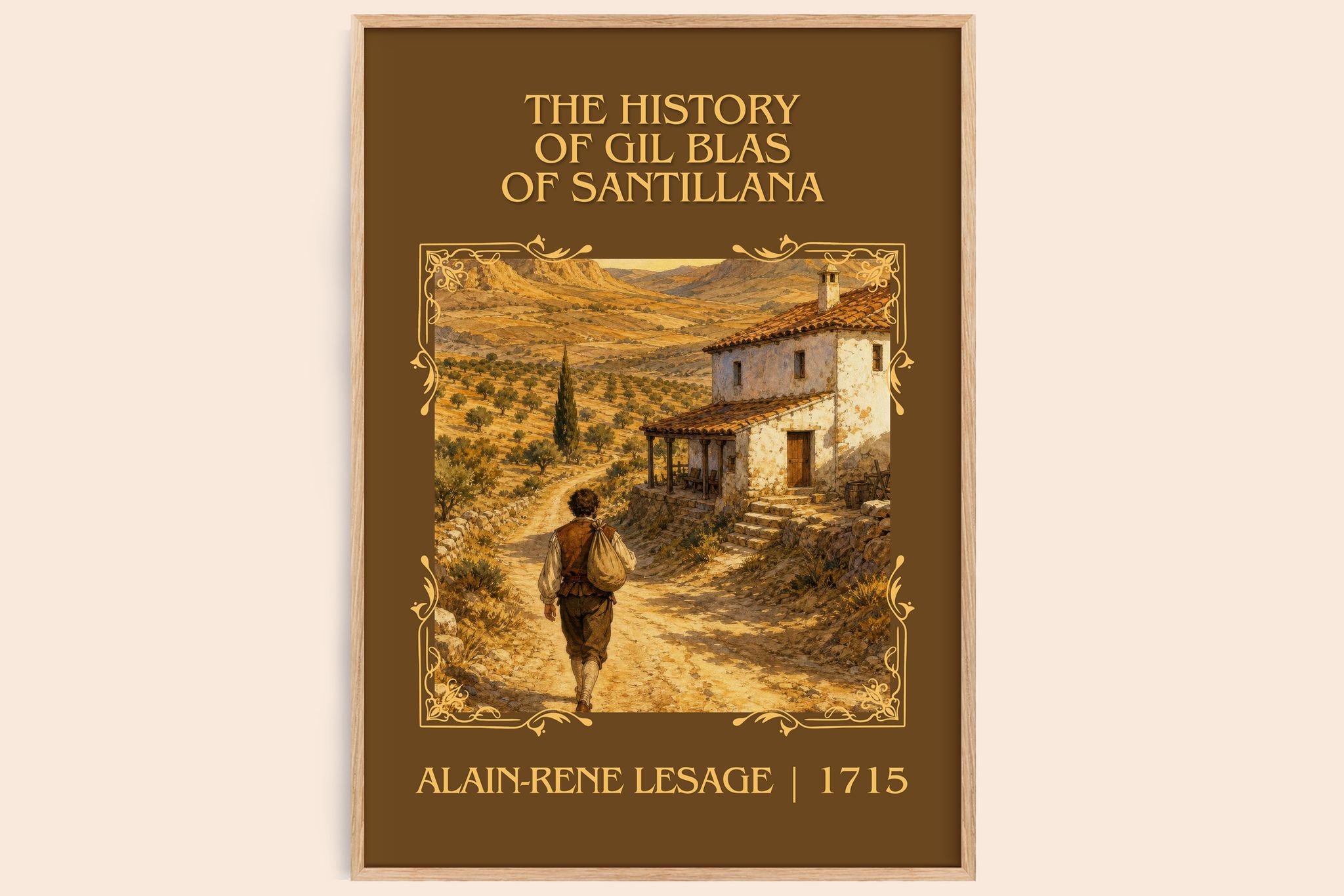History Of Gil Blas Of Santillana Classic Book Art Print by A. Lesage