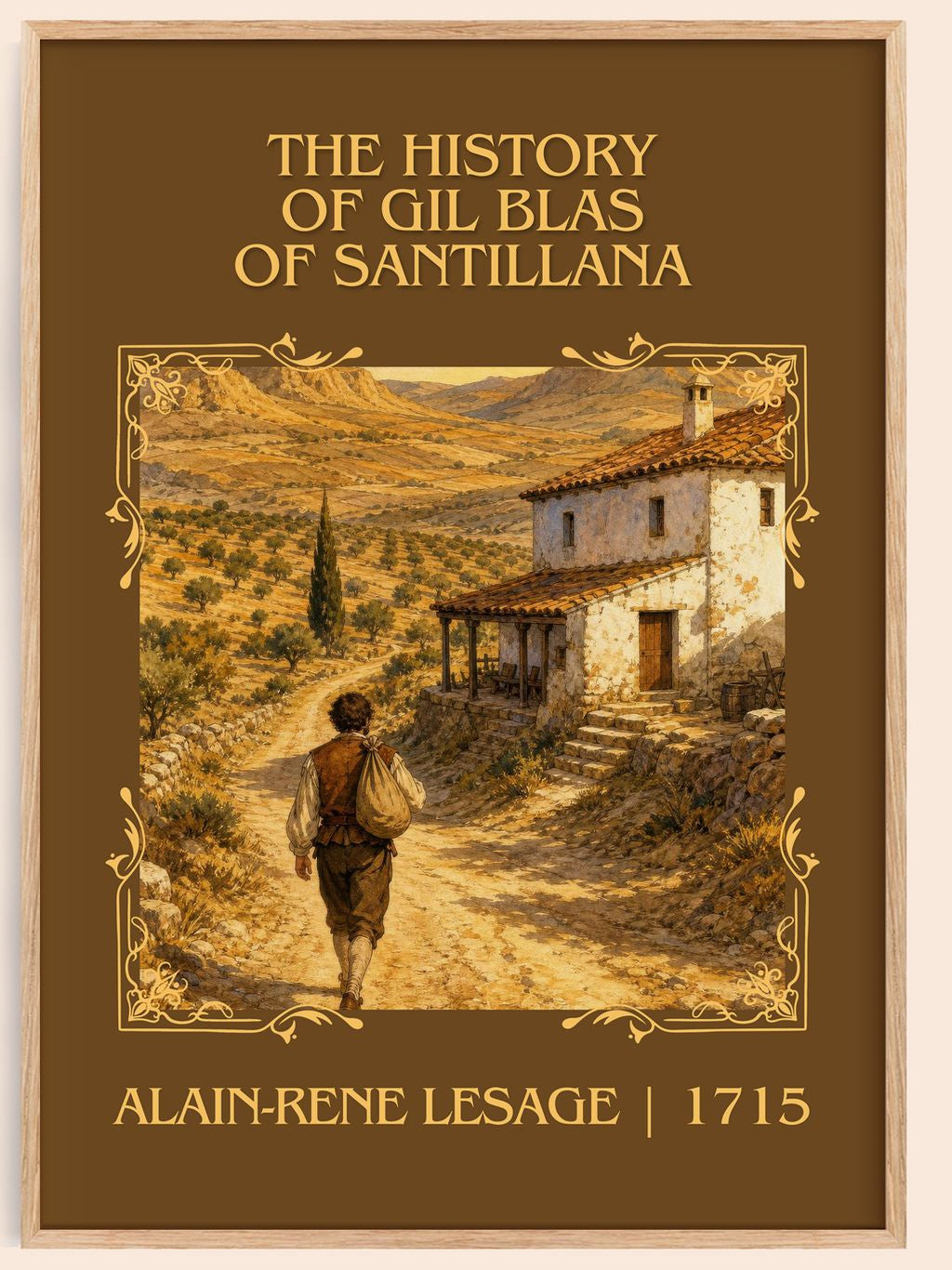 History Of Gil Blas Of Santillana Classic Book Art Print by A. Lesage – book poster