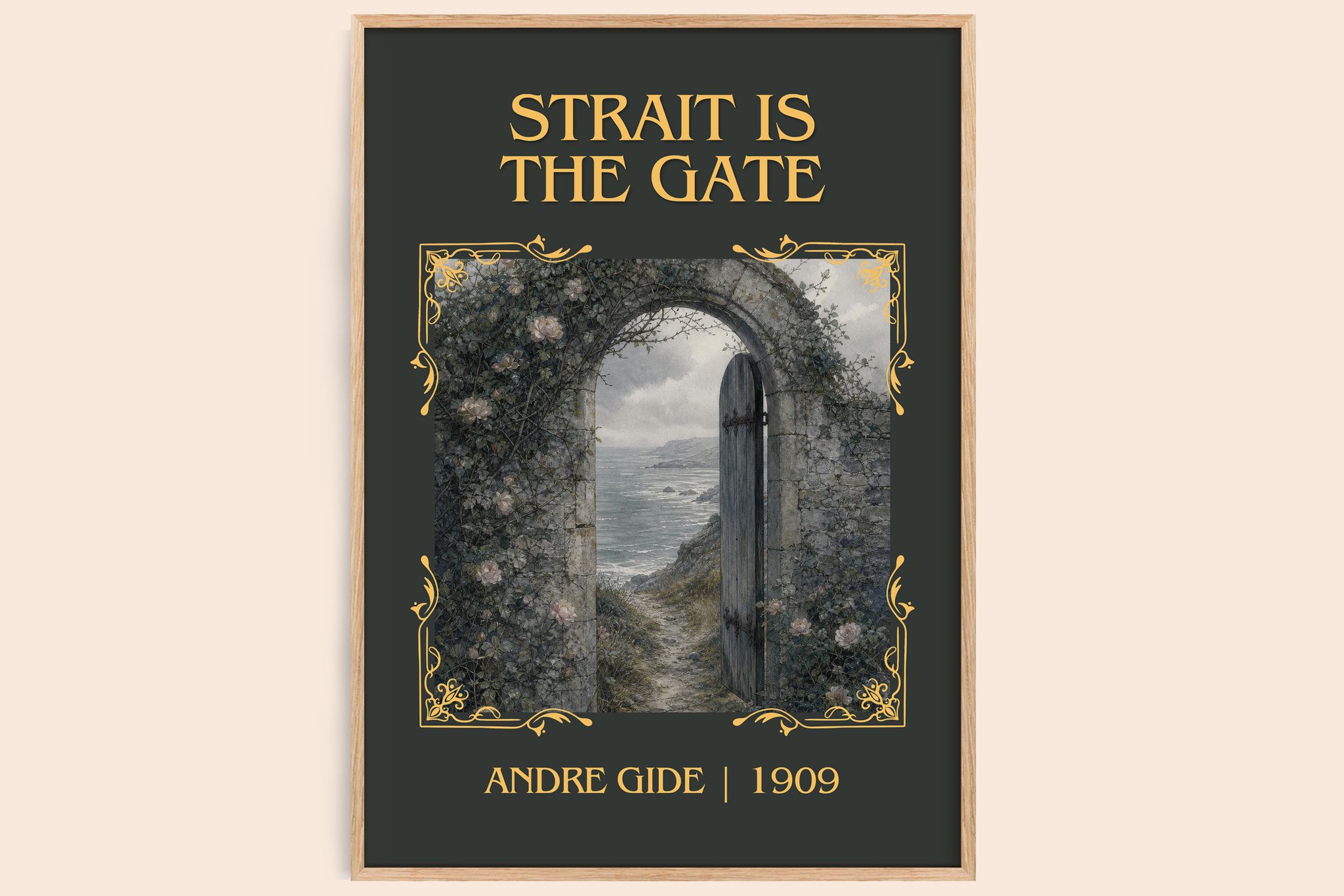 Strait is the Gate Classic Book Art Print by André Gide