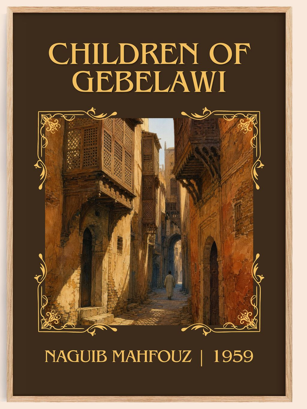 Children of Gebelawi Classic Book Art Print by Naguib Mahfouz – book poster
