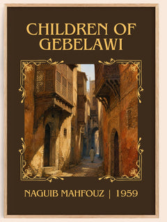 Children of Gebelawi Classic Book Art Print by Naguib Mahfouz – book poster