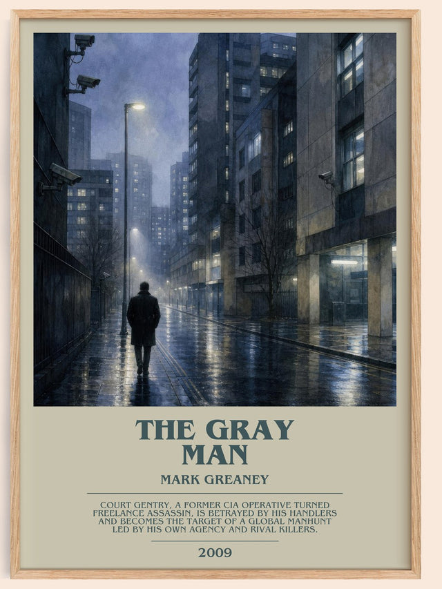 The Gray Man Bookish Wall Art by Mark Greaney