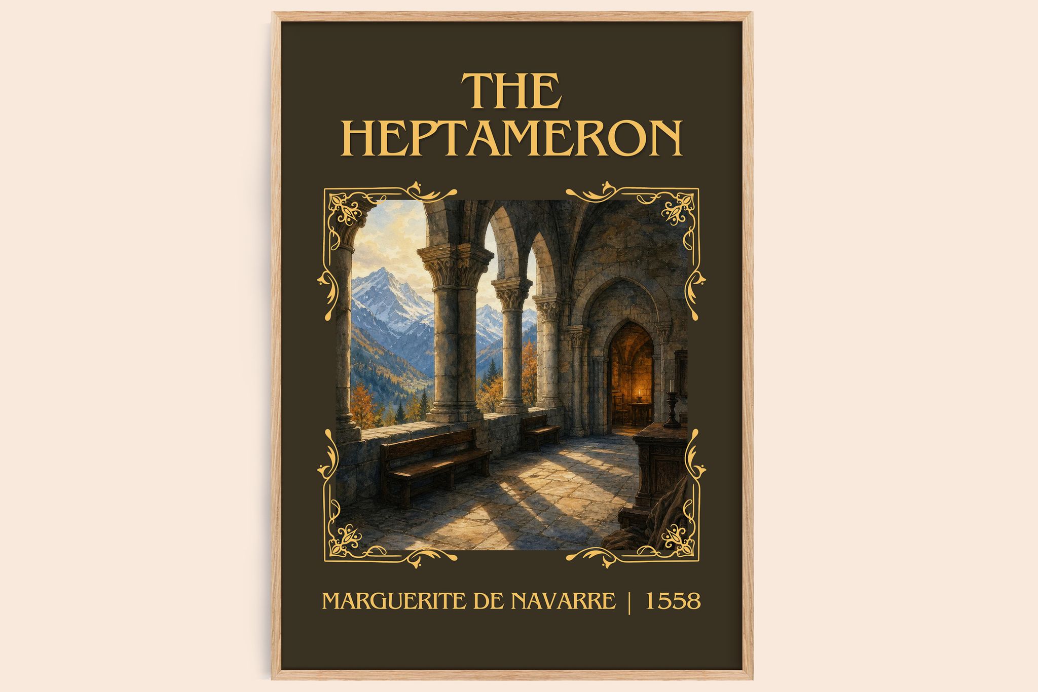 The Heptameron Classic Book Art Print by Marguerite de Navarre