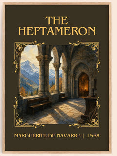 The Heptameron Classic Book Art Print by Marguerite de Navarre – book poster