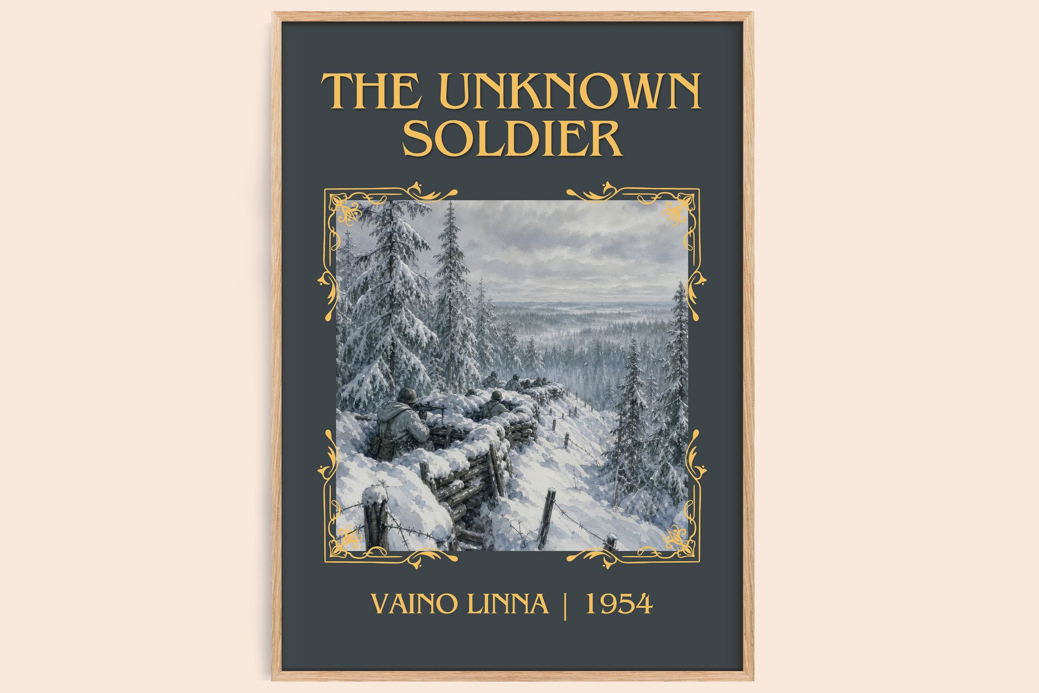 The Unknown Soldier Classic Book Art Print by Väinö Linna