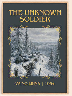 The Unknown Soldier Classic Book Art Print by Väinö Linna – book poster
