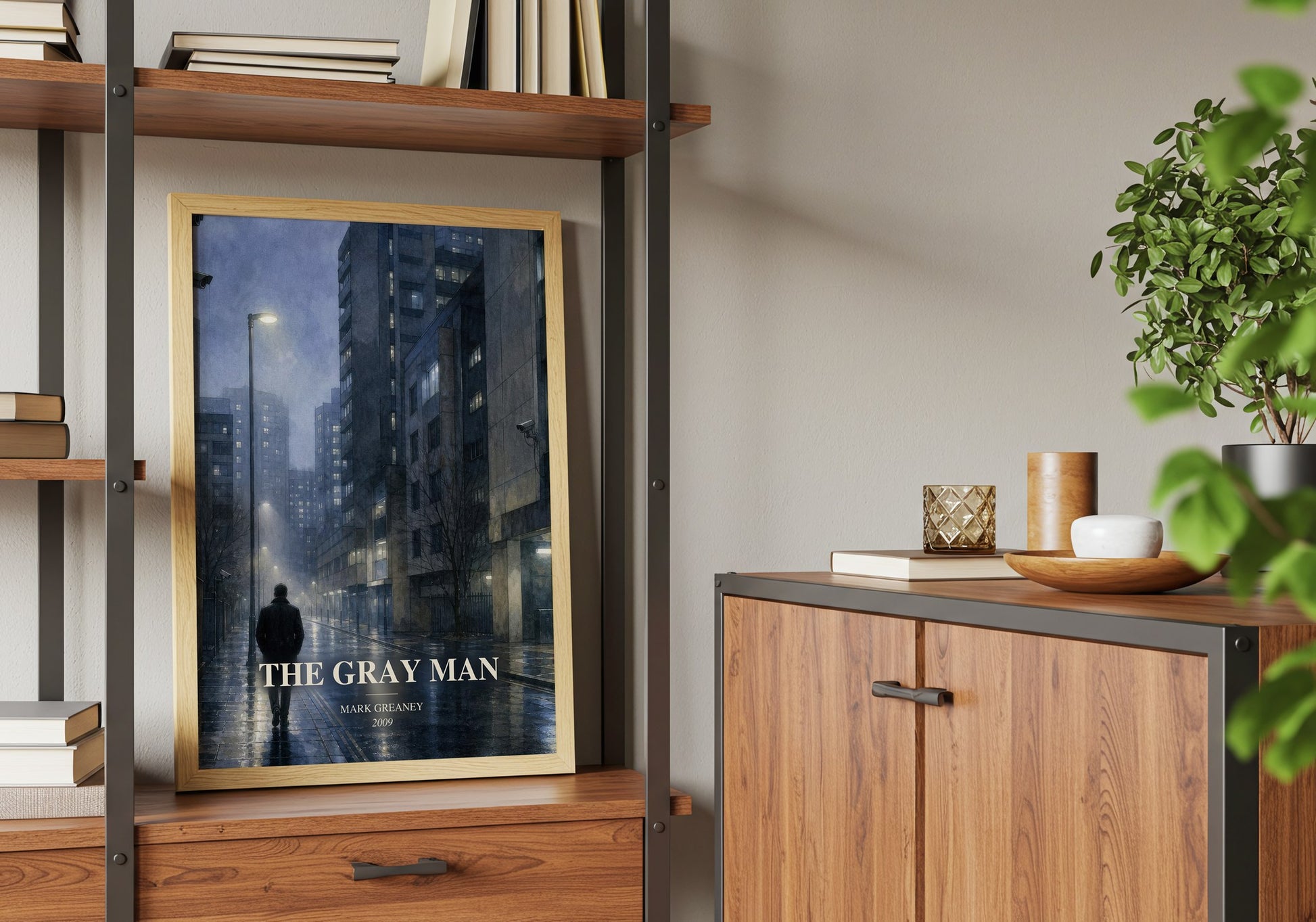 The Gray Man book watercolour illustration paper finish options – matte satin gloss