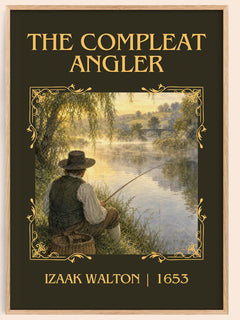 The Compleat Angler Classic Book Art Print by Izaak Walton – book poster