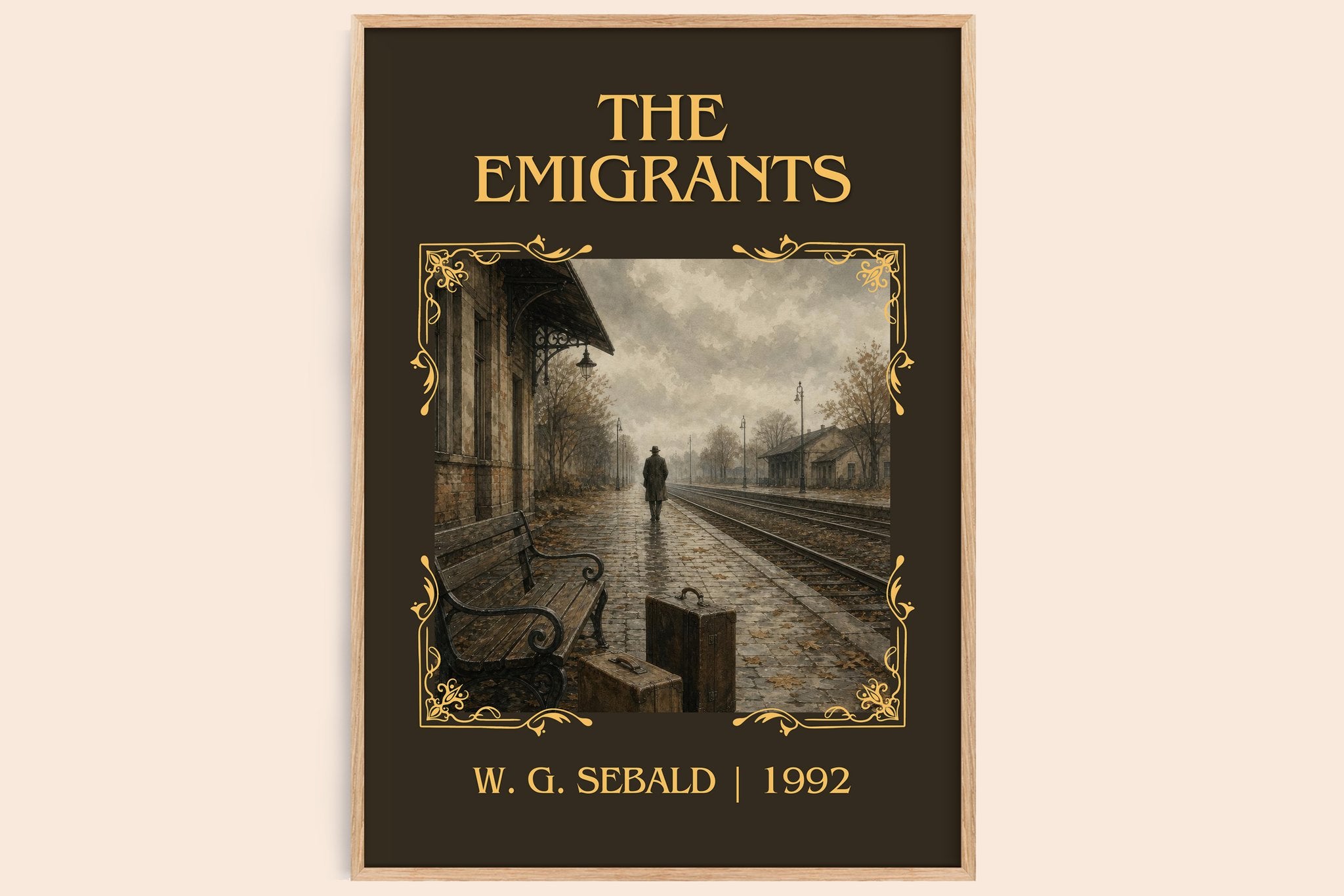 The Emigrants Classic Book Art Print by W. G. Sebald