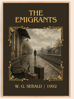 The Emigrants Classic Book Art Print by W. G. Sebald – book poster