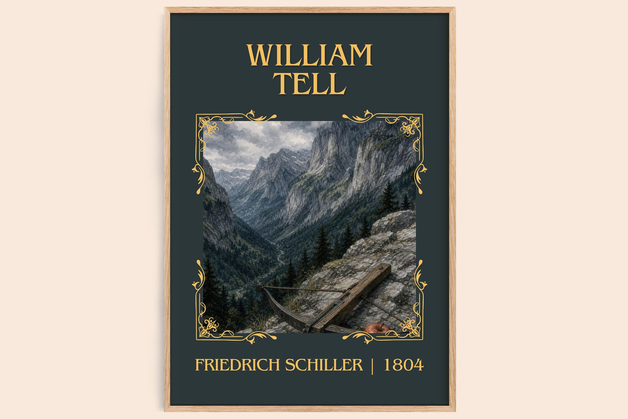 William Tell Classic Book Art Print by Friedrich Schiller
