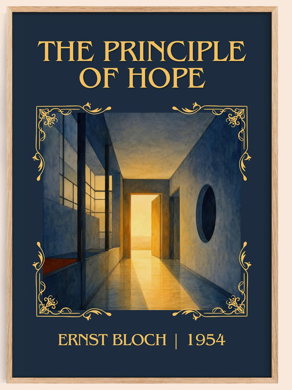The Principle Of Hope Classic Book Art Print by Ernst Bloch – book poster