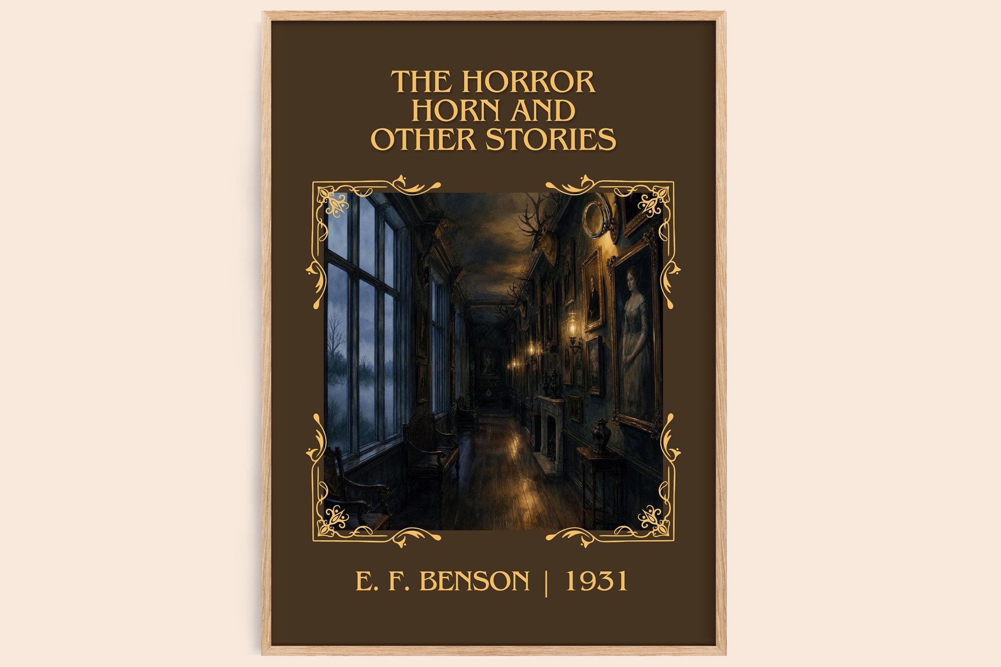Horror Horn And Other Stories Classic Book Art Print by E. F. Benson