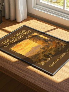 The Towers Of Trebizond Classic Book Art Print by Rose Macauley – print on a sunlit desk