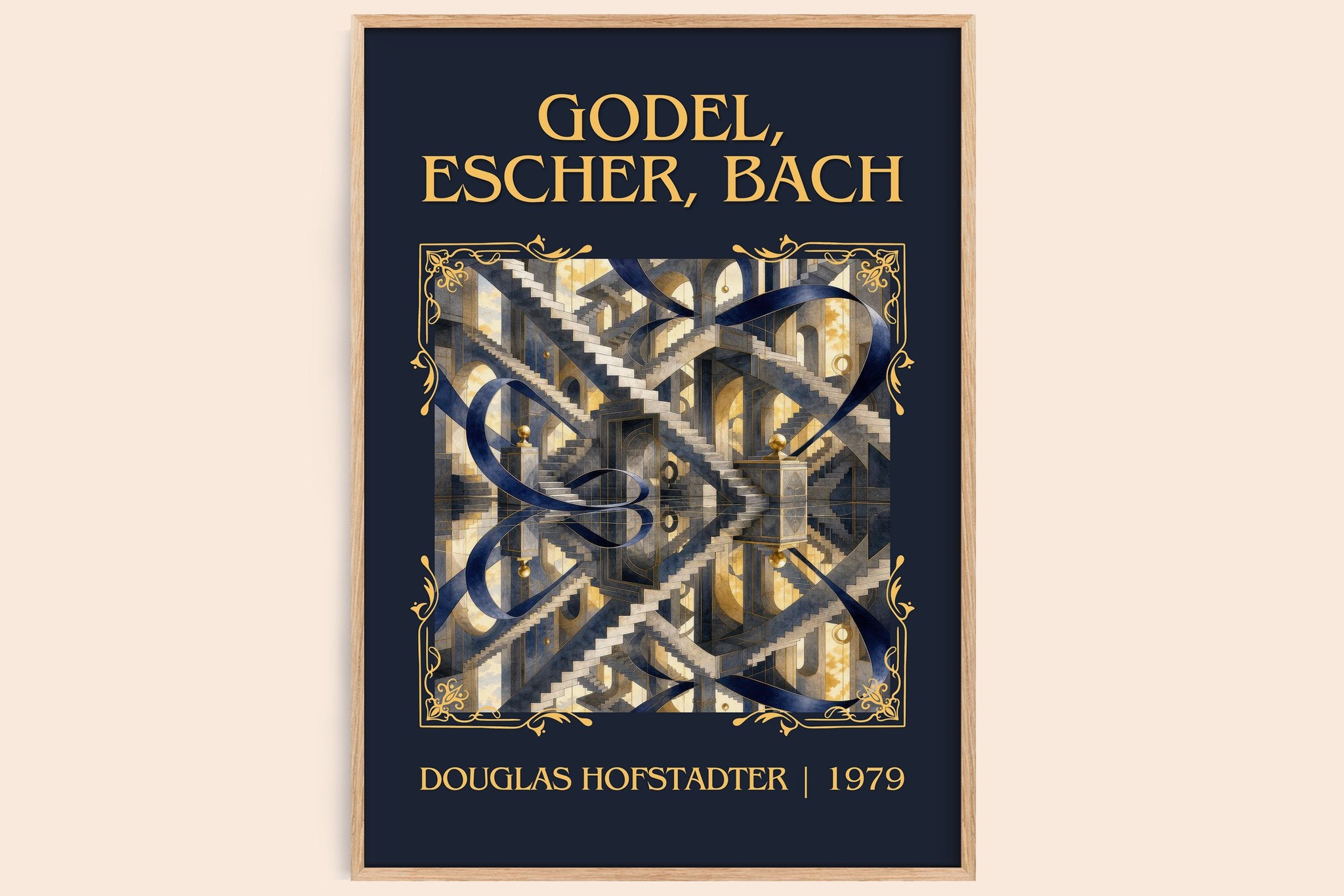 Gödel, Escher, Bach Classic Book Art Print by Douglas Hofstadter