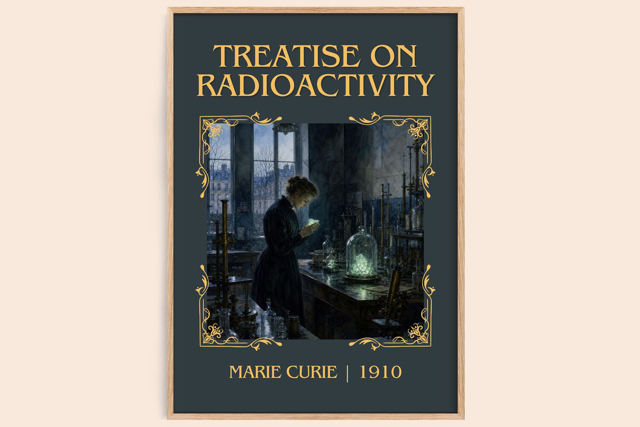 Treatise on Radioactivity Classic Book Art Print by Marie Curie