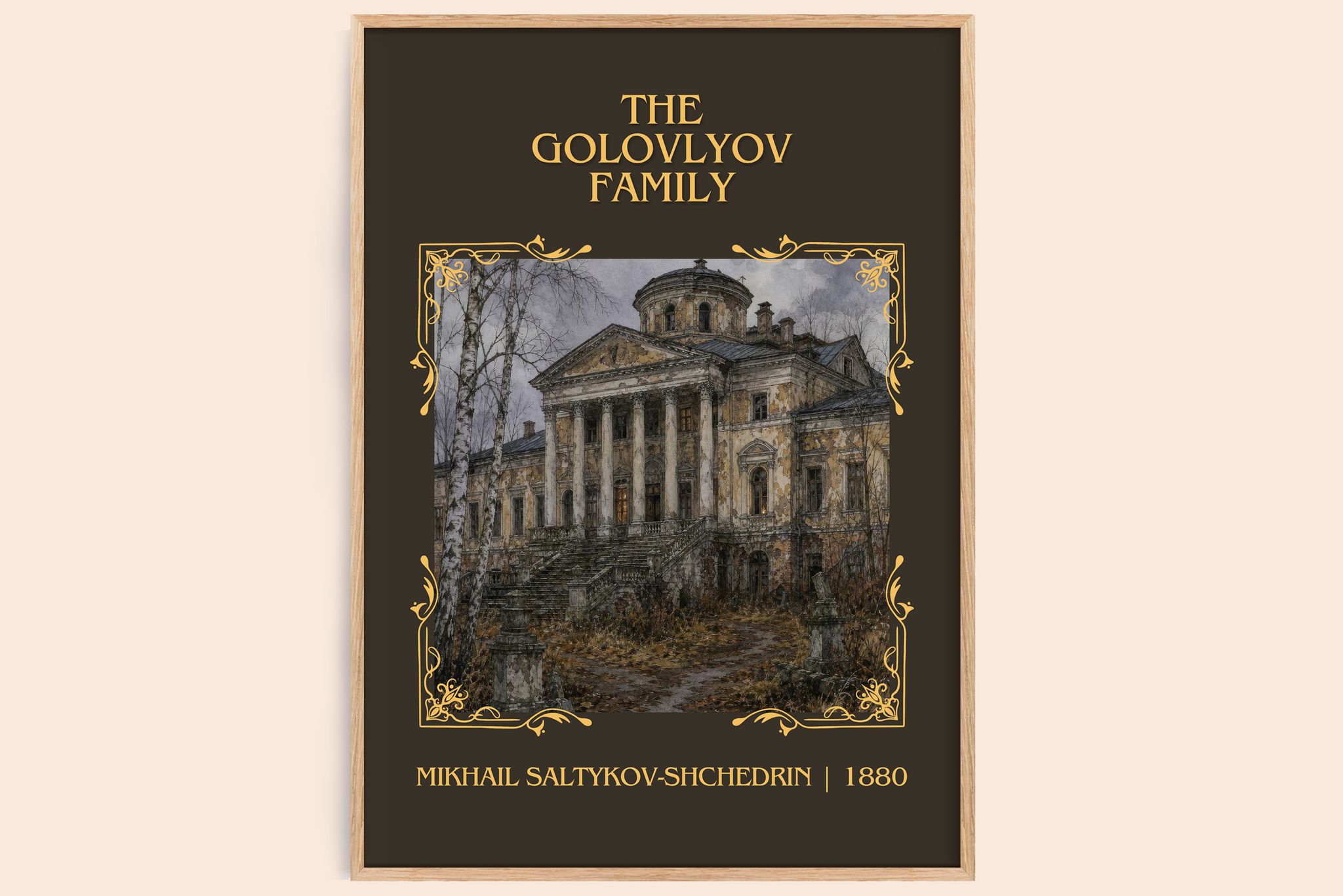 Golovlyov Family Classic Book Art Print by Mikhail Saltykov-Shchedrin