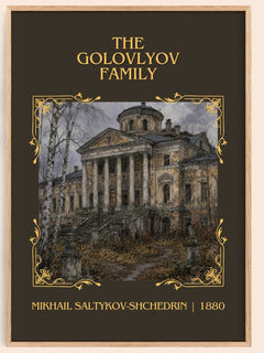Golovlyov Family Classic Book Art Print by Mikhail Saltykov-Shchedrin – book poster