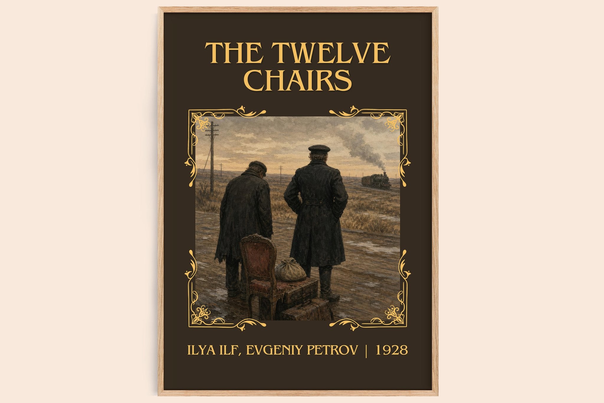 The Twelve Chairs Classic Book Art Print by Ilya Ilf, Evgeniy Petrov