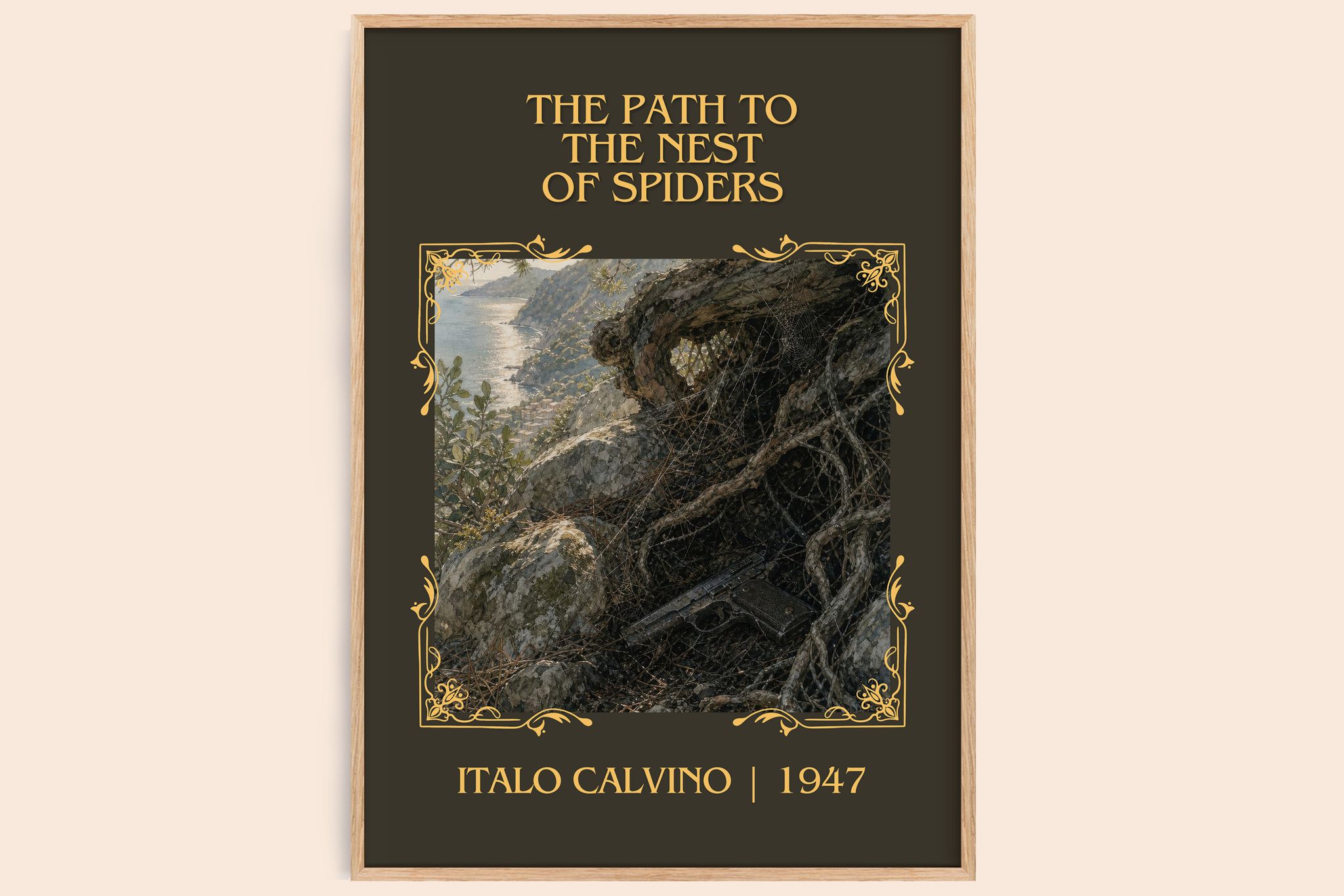 Path to the Nest of Spiders Classic Book Art Print by Italo Calvino