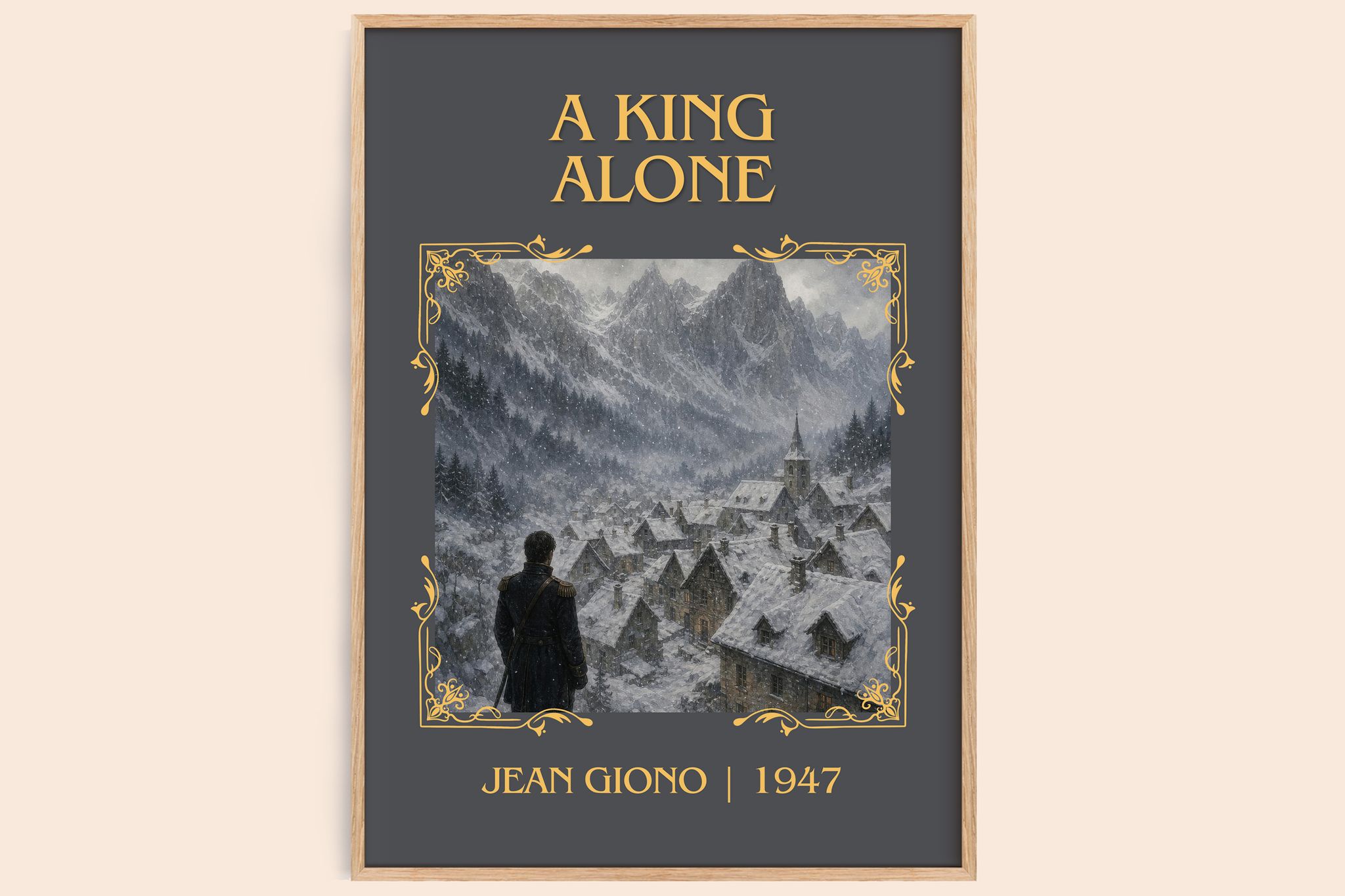 A King Alone Classic Book Art Print by Jean Giono