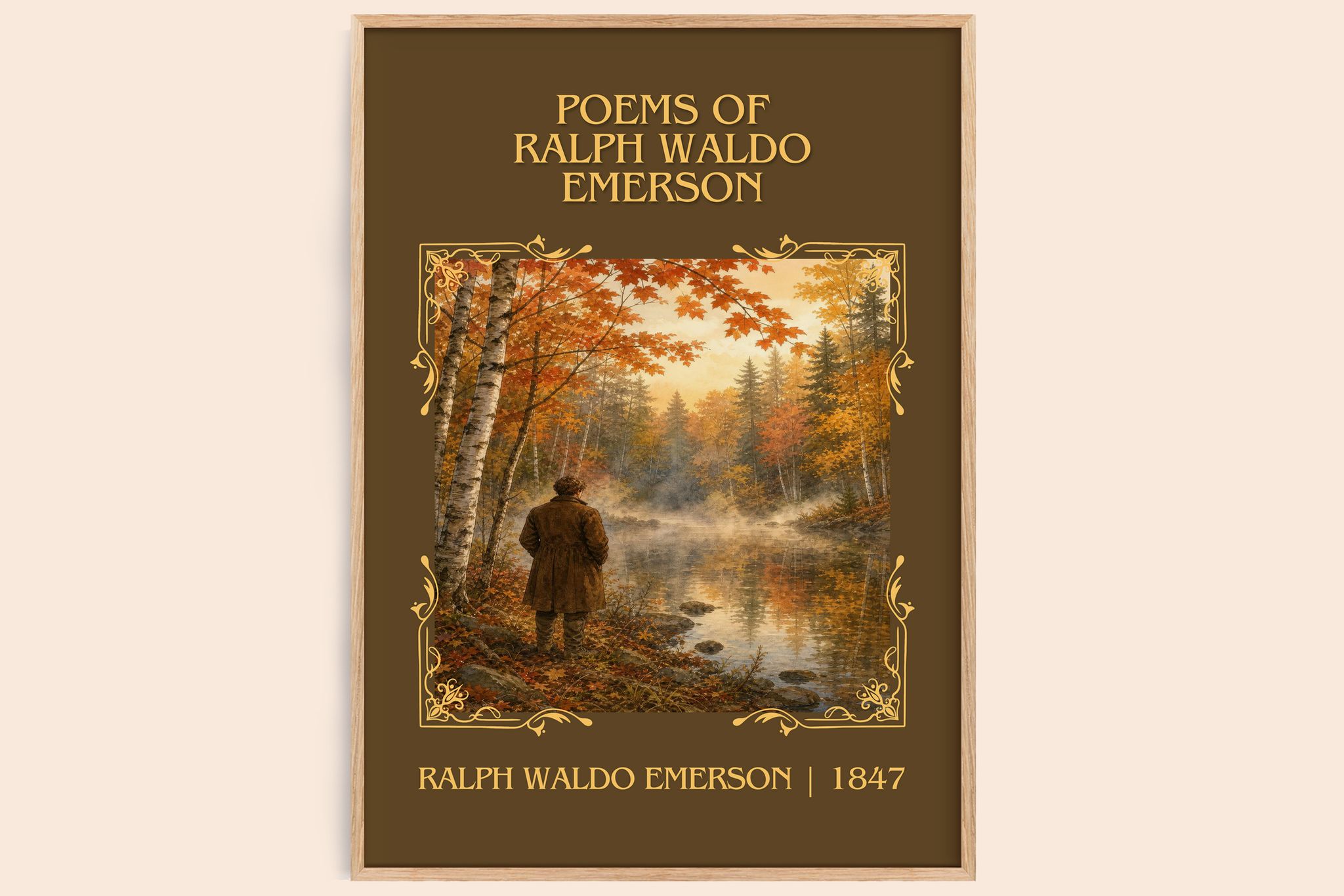 Poems Of Ralph Waldo Emerson Classic Book Art Print by R. Emerson