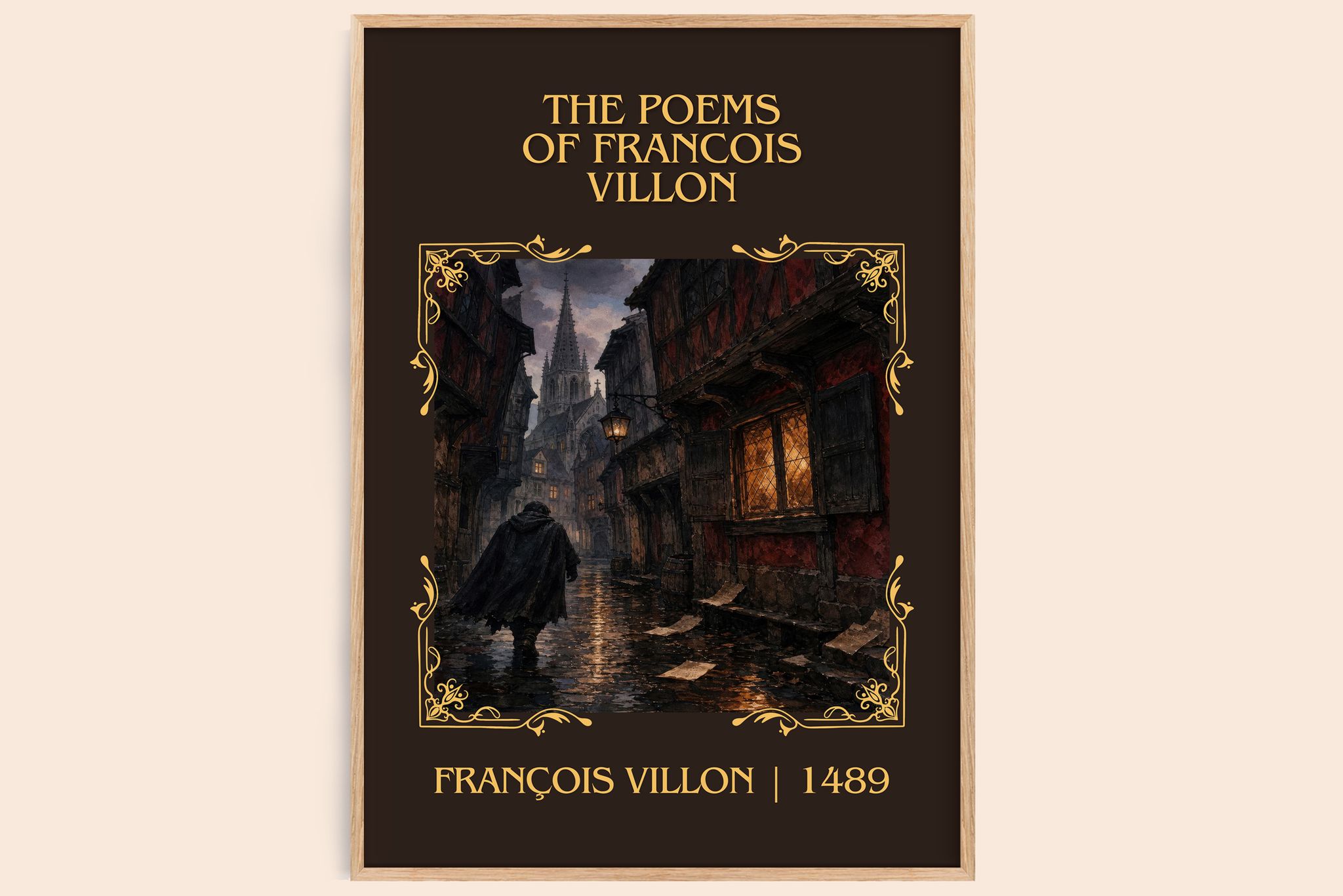 The Poems of Francois Villon Classic Book Art Print by François Villon