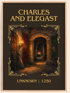 Charles And Elegast Classic Book Art Print by Unknown – book poster