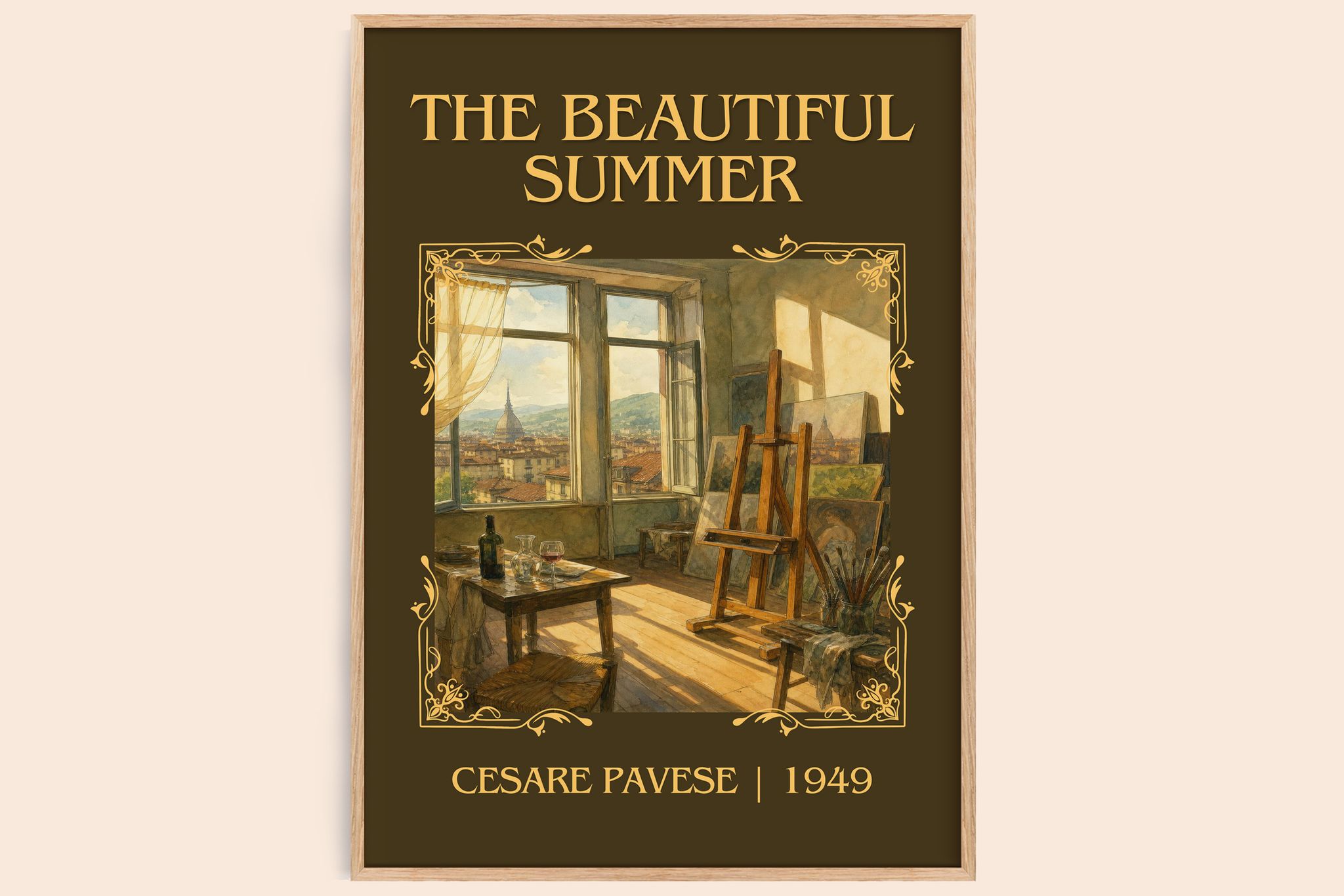 The Beautiful Summer Classic Book Art Print by Cesare Pavese
