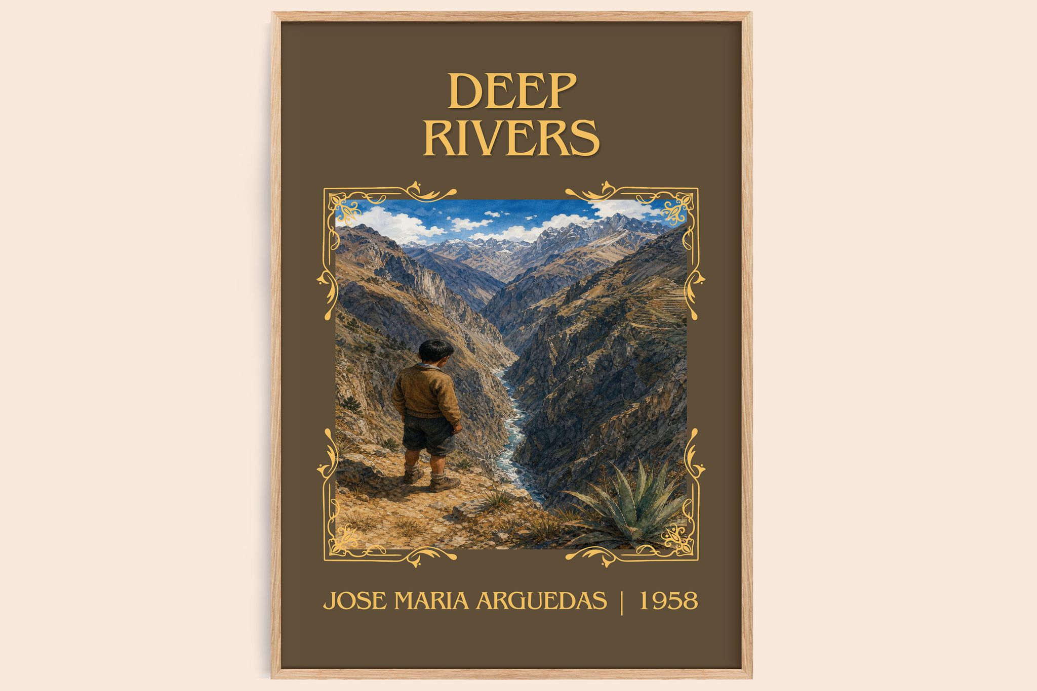 Deep Rivers Classic Book Art Print by José María Arguedas