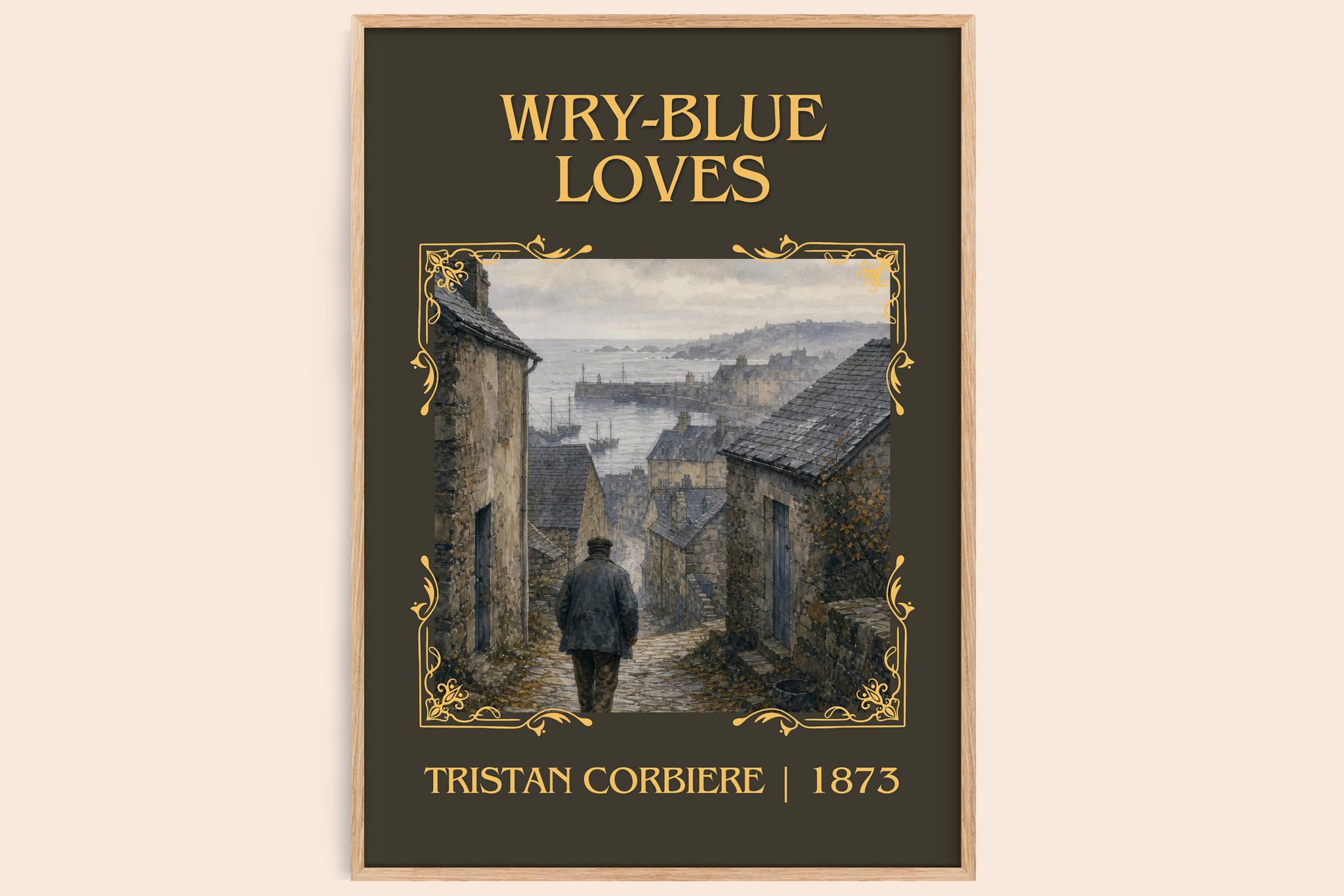 Wry-Blue Loves Classic Book Art Print by Tristan Corbière