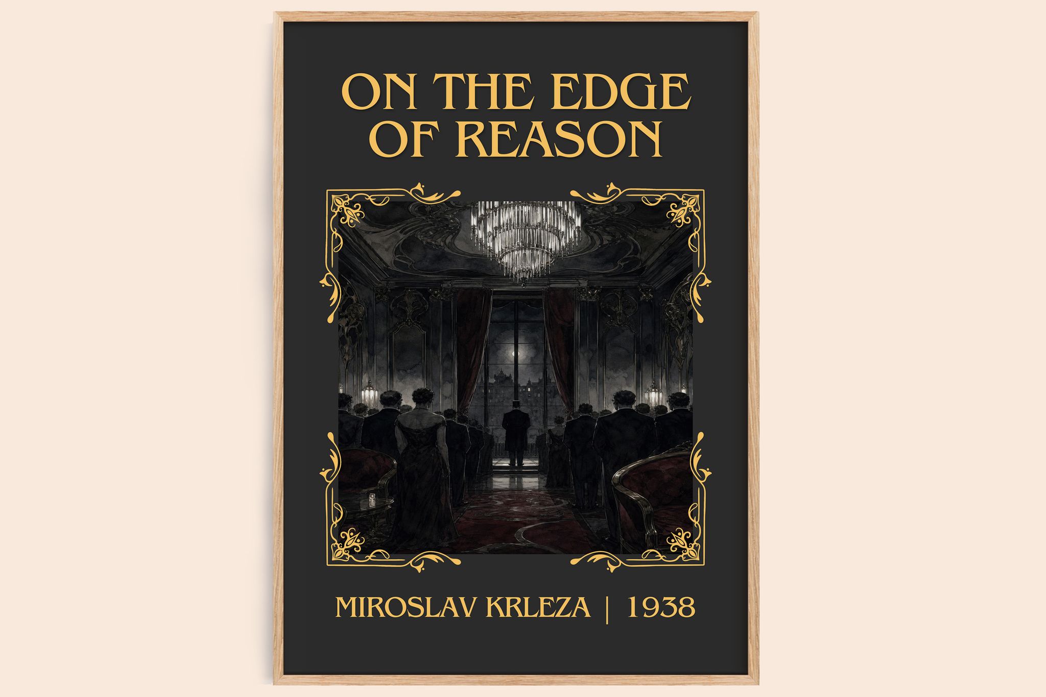 On the Edge of Reason Classic Book Art Print by Miroslav Krleža