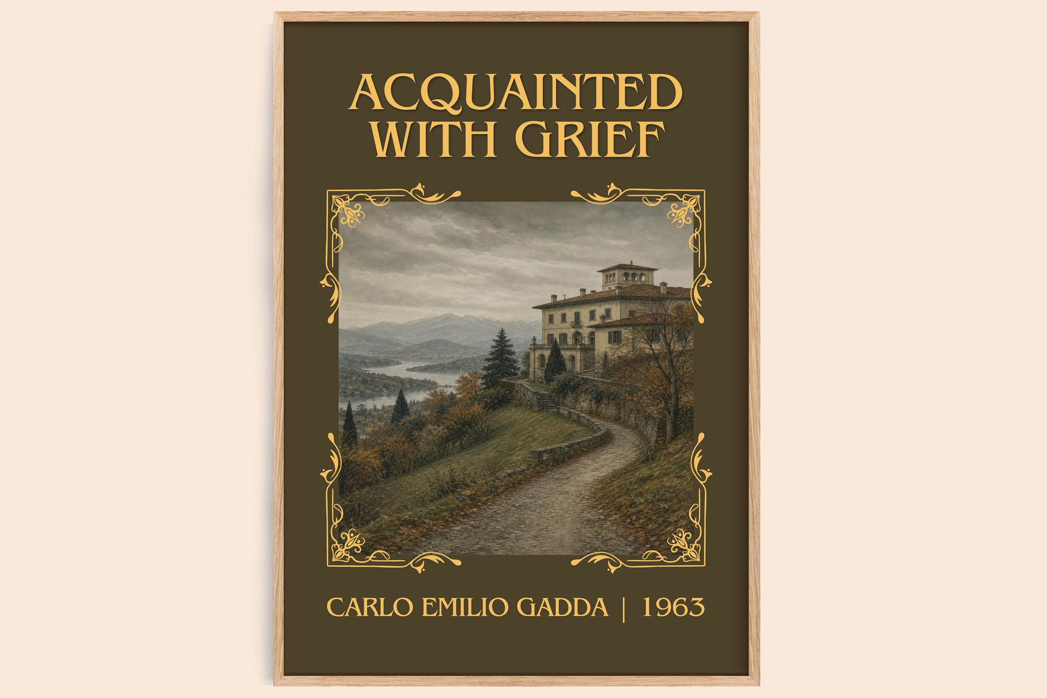 Acquainted With Grief Classic Book Art Print by Carlo Emilio Gadda