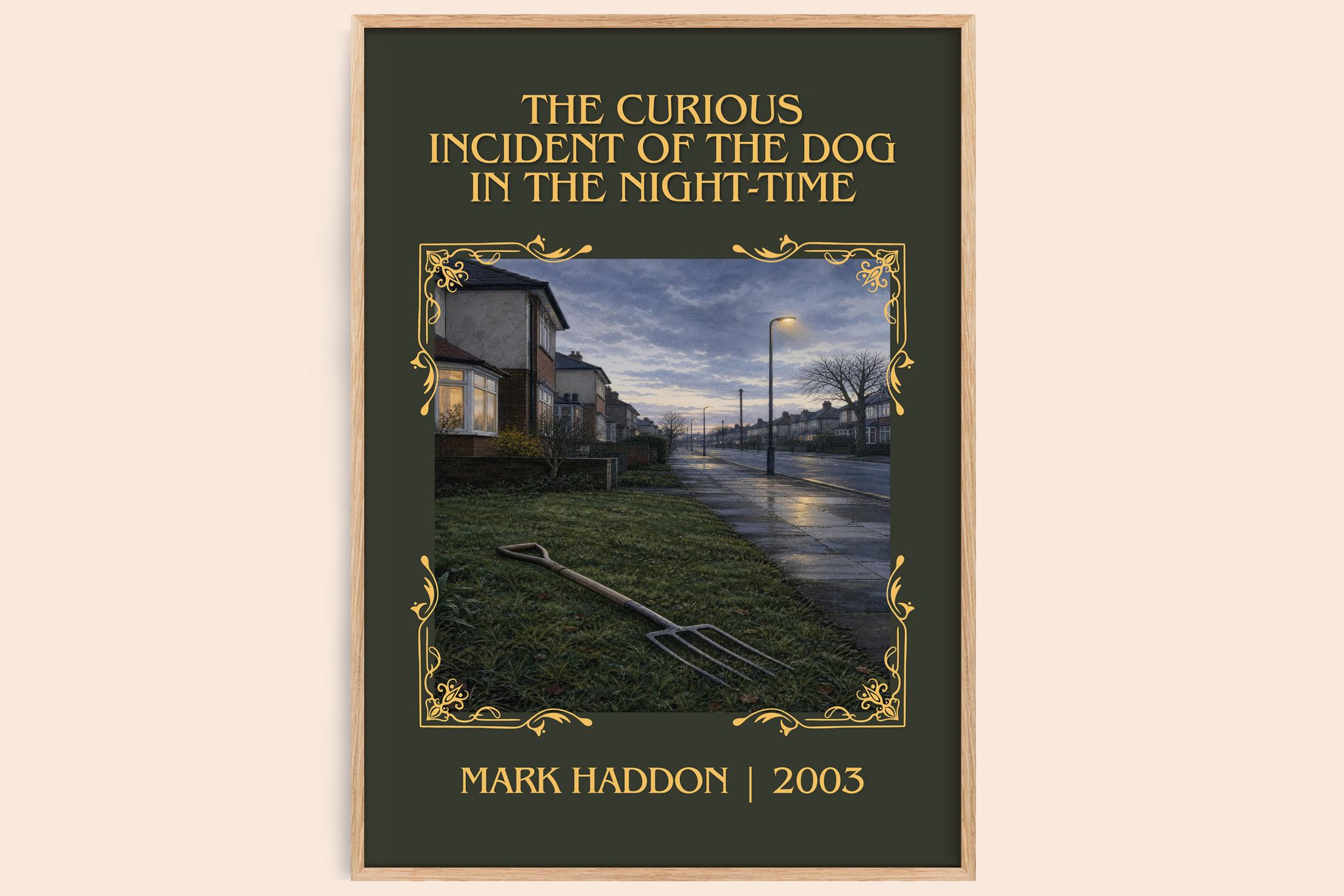 The Curious Incident of the Dog in the Night-time Classic Book Art Print by Mark Haddon