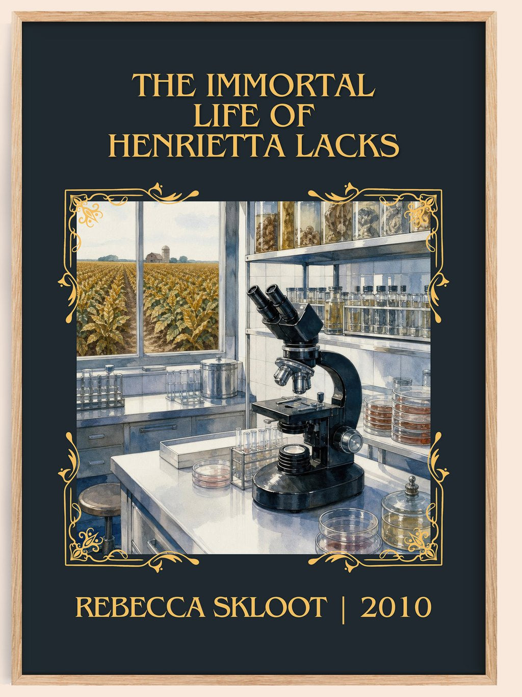 Immortal Life of Henrietta Lacks Classic Book Art Print by R. Skloot – book poster