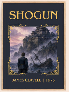 Shogun Classic Book Art Print by James Clavell – book poster