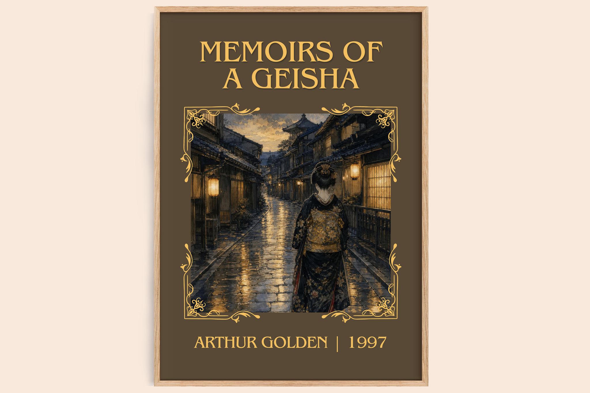 Memoirs of a Geisha Classic Book Art Print by Arthur Golden