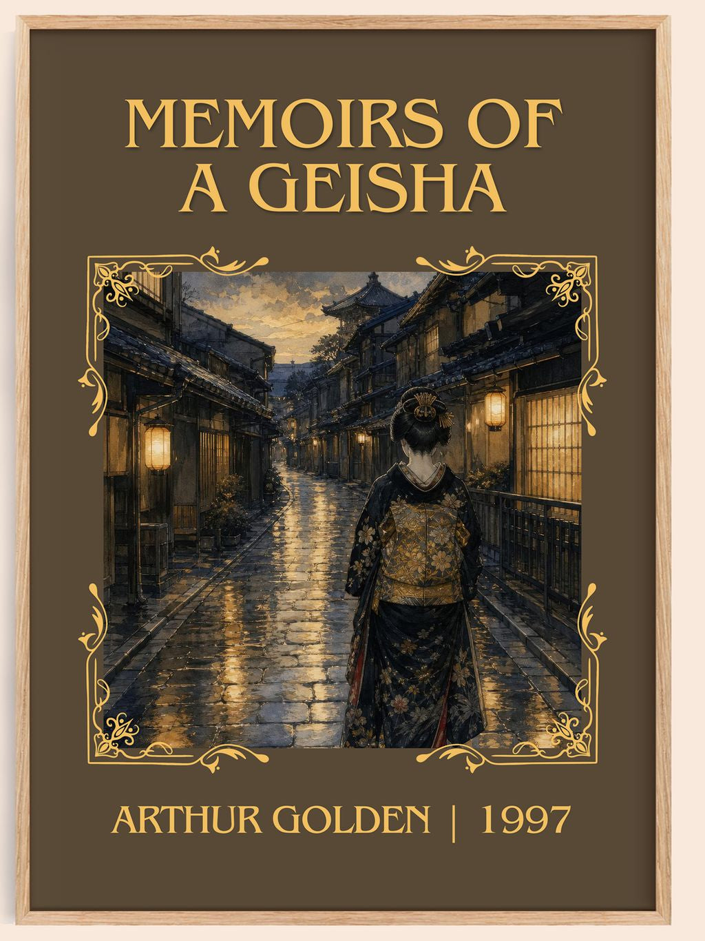 Memoirs of a Geisha Classic Book Art Print by Arthur Golden – book poster