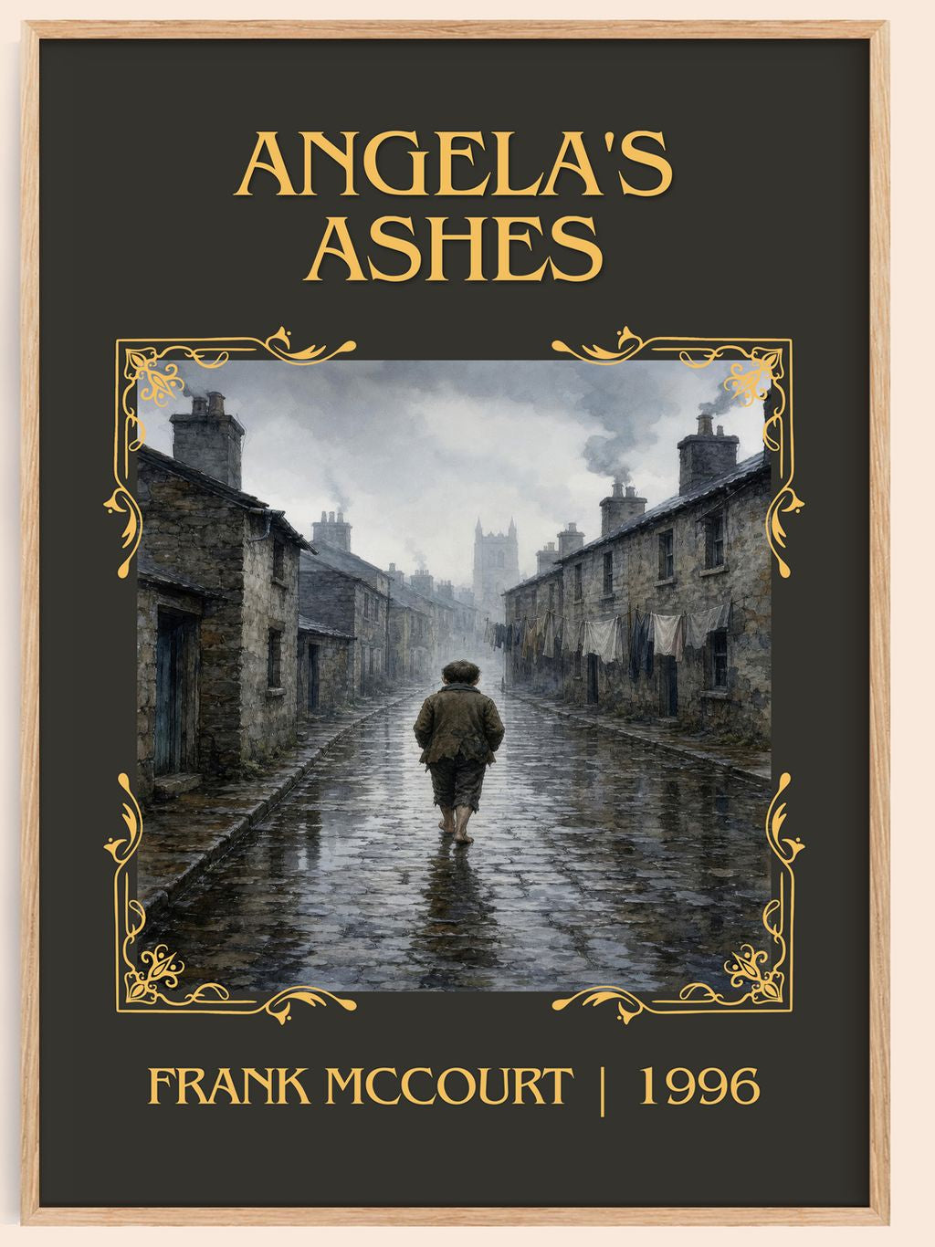 Angela's Ashes Classic Book Art Print by Frank McCourt – book poster
