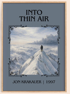 Into Thin Air Classic Book Art Print by Jon Krakauer – book poster