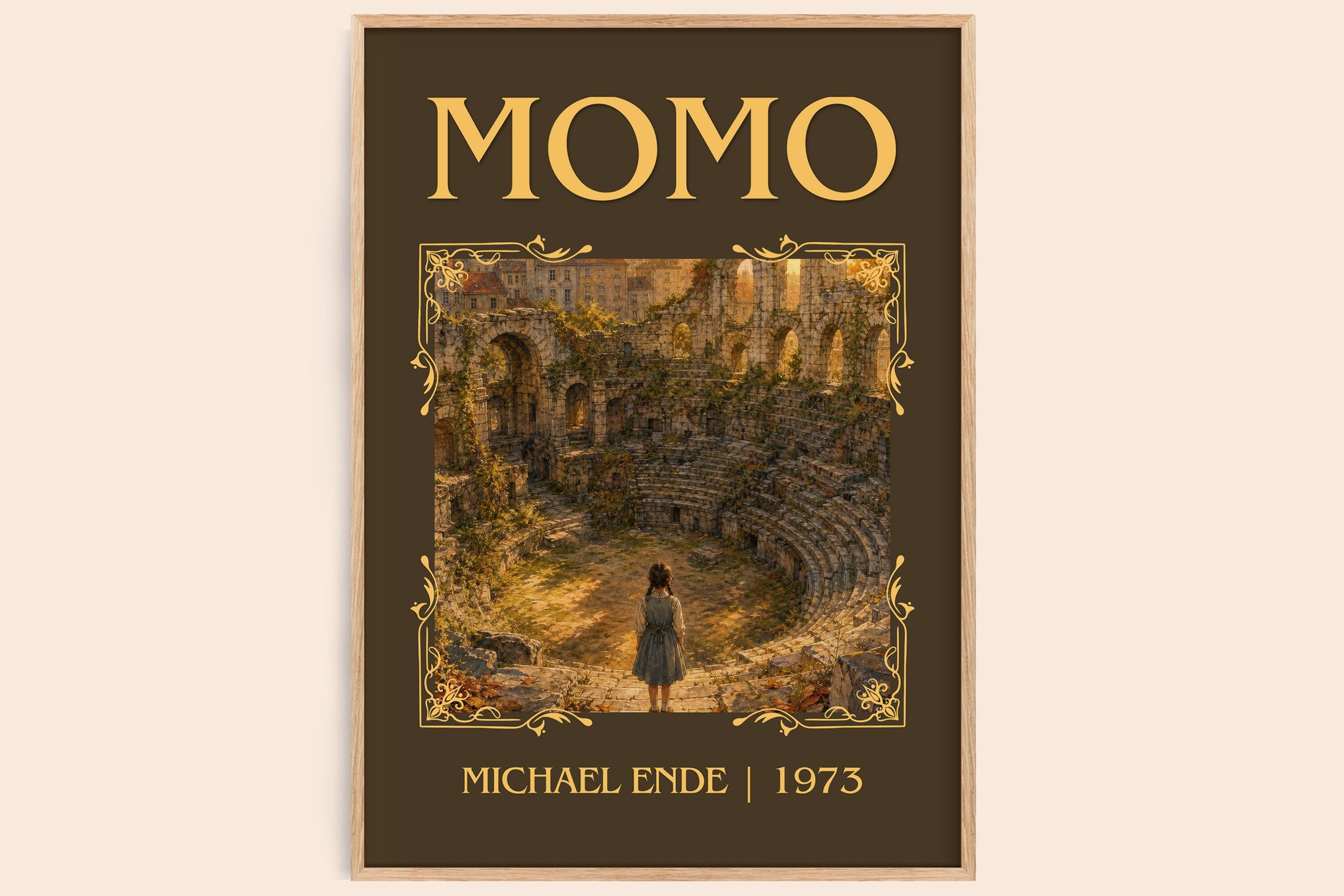 Momo Classic Book Art Print by Michael Ende