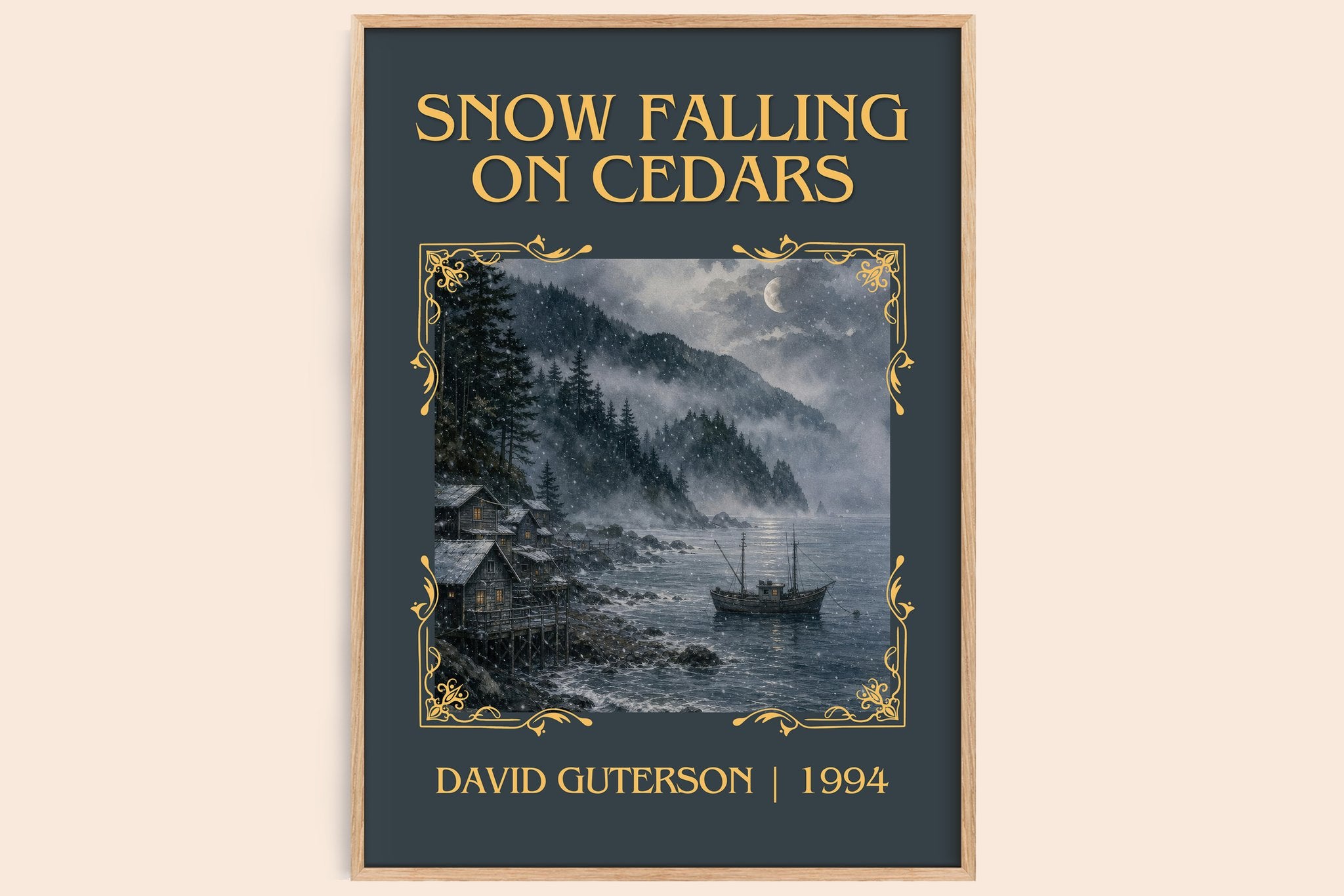 Snow Falling on Cedars Classic Book Art Print by David Guterson