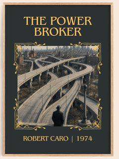 The Power Broker Classic Book Art Print by Robert Caro – book poster