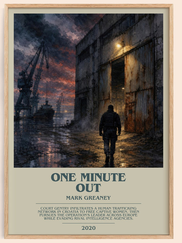 One Minute Out Bookish Wall Art by Mark Greaney