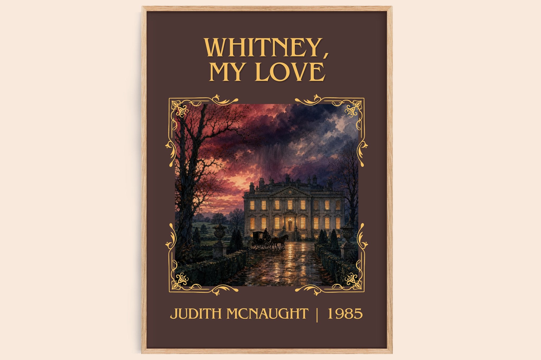 Whitney, My Love Classic Book Art Print by Judith McNaught