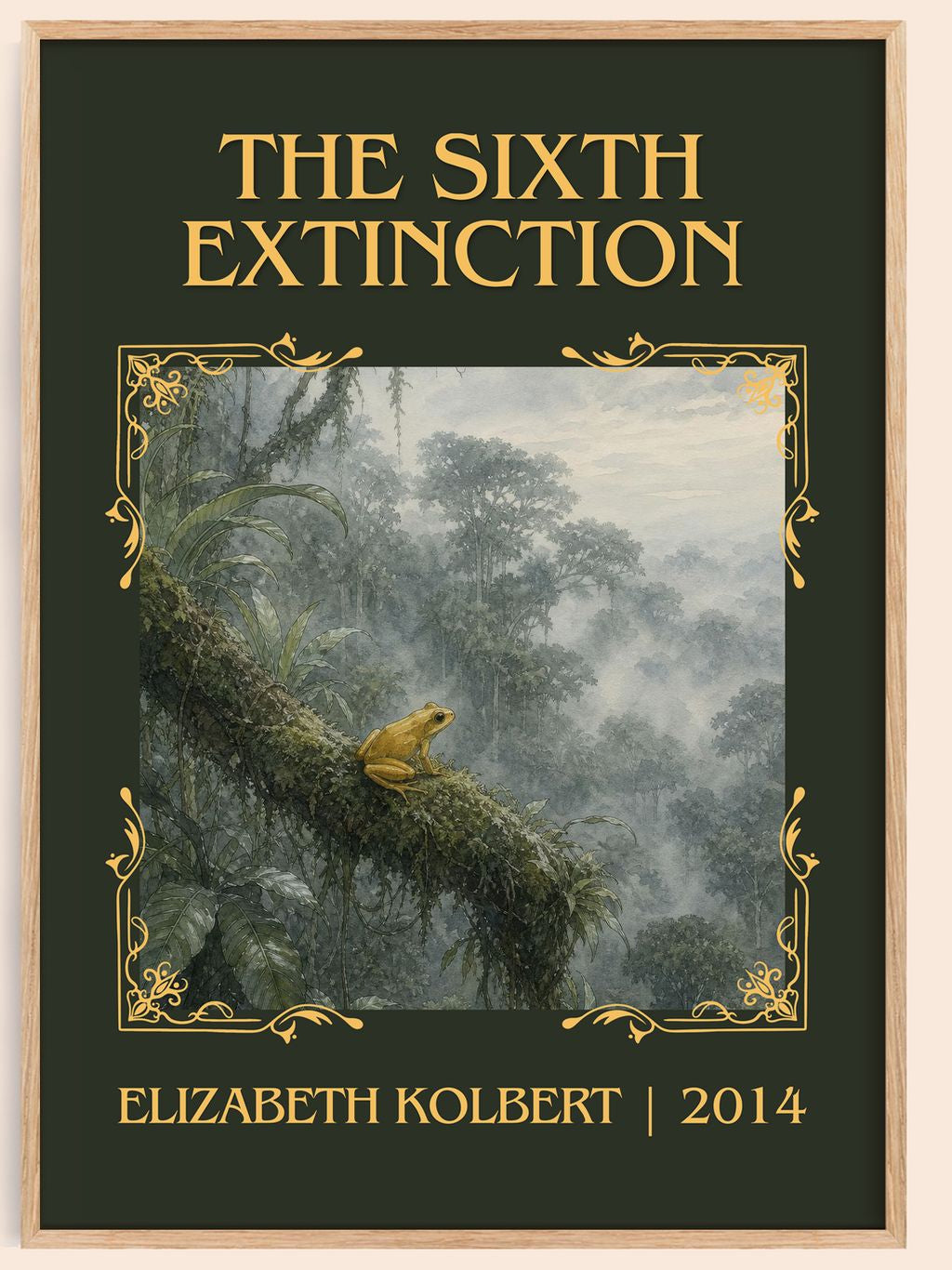 The Sixth Extinction Classic Book Art Print by Elizabeth Kolbert – book poster