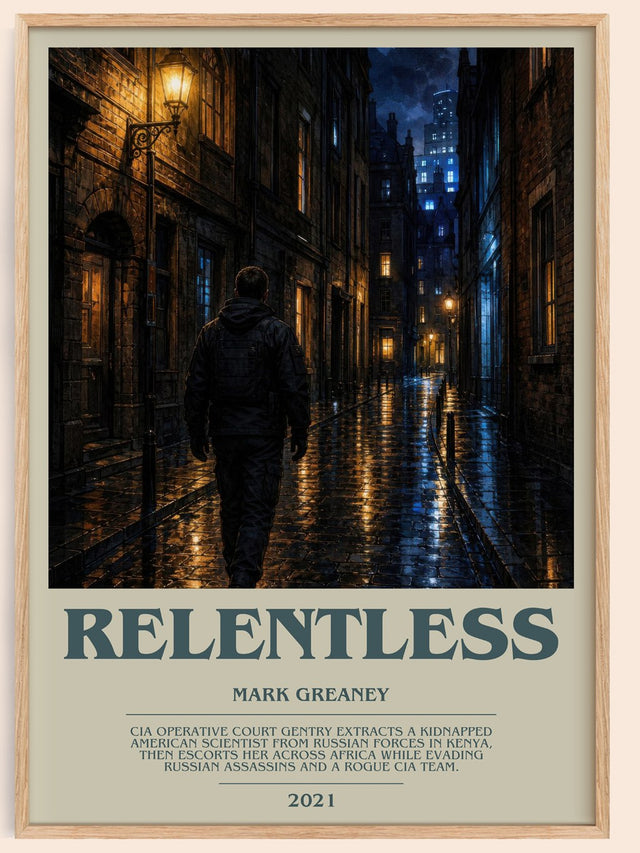 Relentless Bookish Wall Art by Mark Greaney