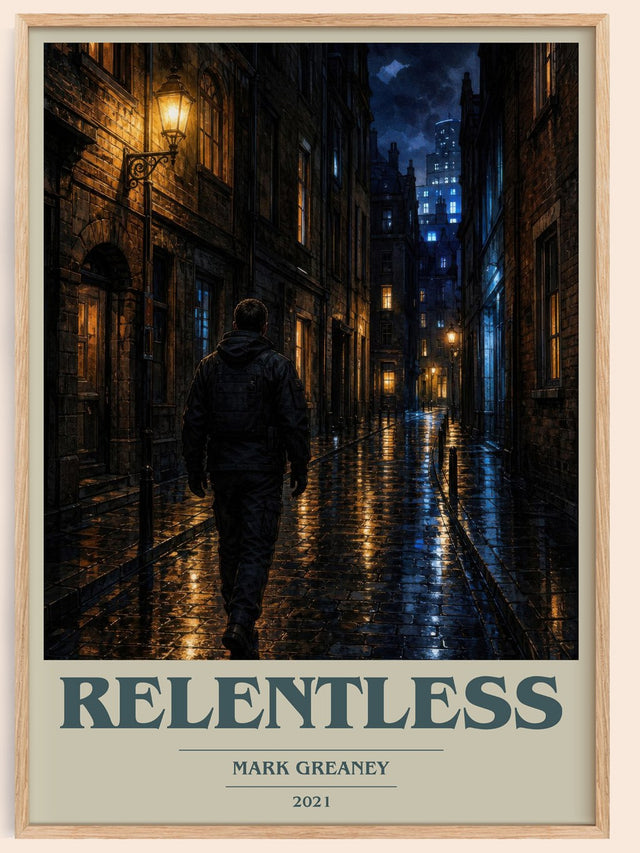 Relentless Book Cover Poster by Mark Greaney